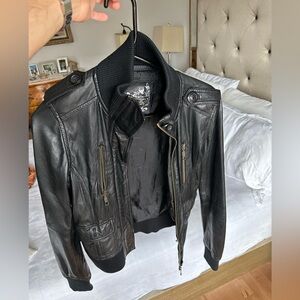 Faux leather jacket